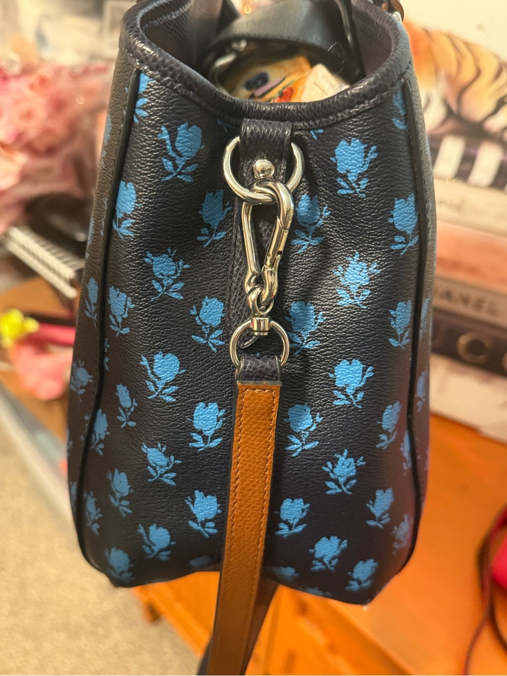 Coach Margot Carryall Satchel Badlands Floral Print EUC - Picture 6 of 12